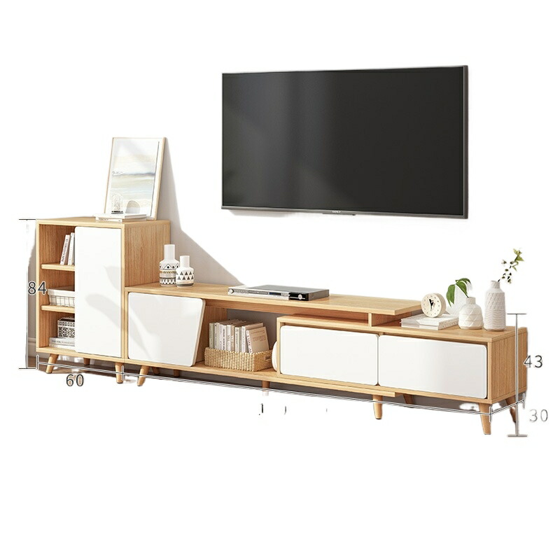 北欧リビングルームテレビキャビネットフロアキャビネットコーヒーテーブルセット取り合わせ今めかしい分かりやすいな耳あたらしい家小さなアパルトマン周囲の状況壁押し入れ