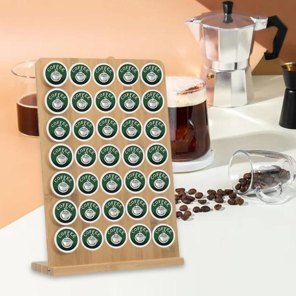 コーヒーポッドオーガナイザー コーヒーポッド納める保持者 兼ね合いした35ポッド静電容量容れもの ホテルカウンタートップ用の実用的なコーヒーカプセルスタンド