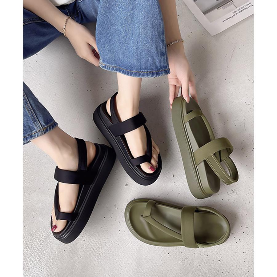 春 夏 トングサンダル 厚底 砂浜サンダル 夏