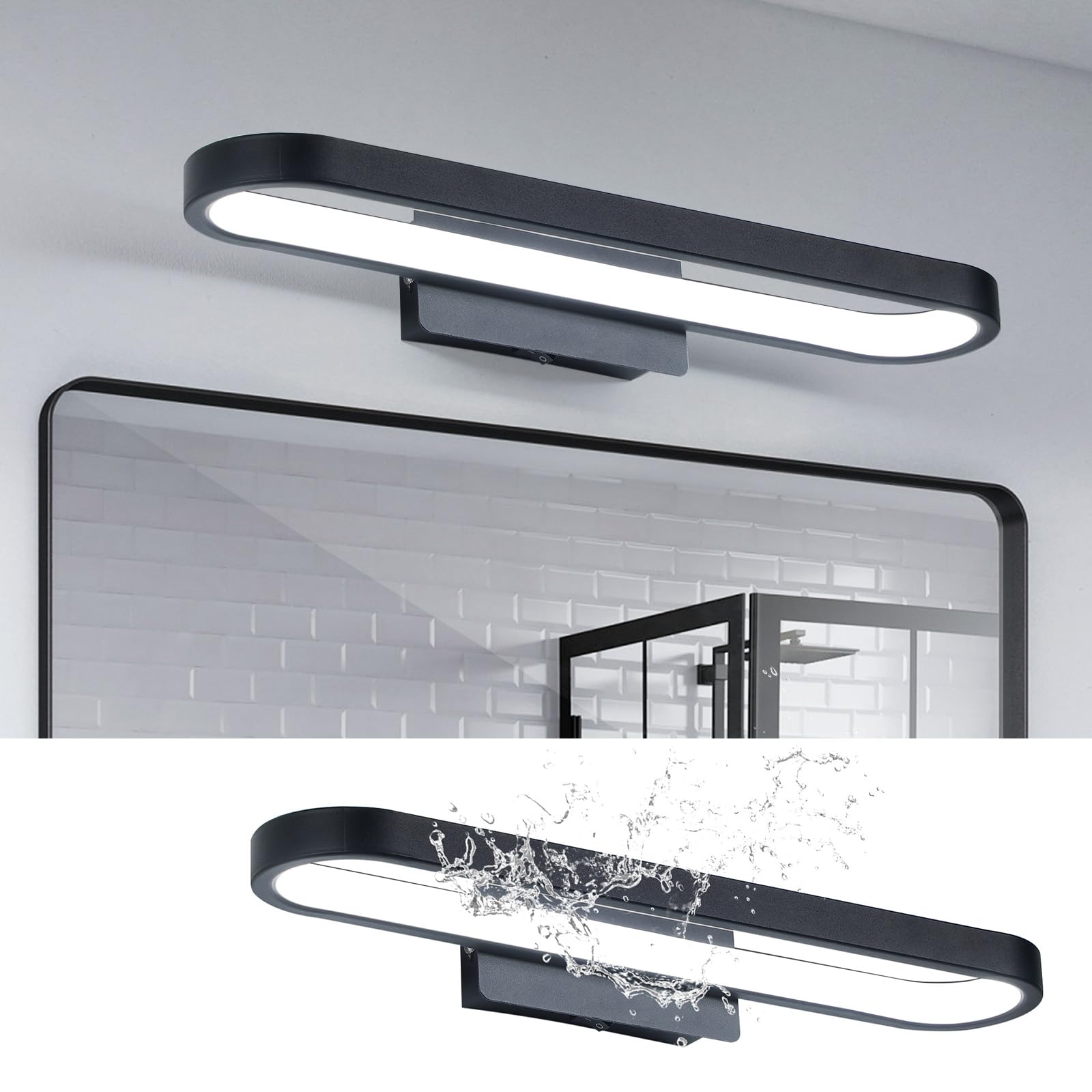 LED 洗面ともし火 鉤括弧ともし火 40糎 10w ウォールともし火 高明快さ 寝部屋 風呂場 勝手もと 幼児用便器 洗面所 室内照明装置 かざり付ける台
