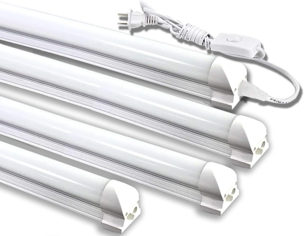 LED螢光灯 40W形 手道具一体型LED螢光灯 T8 LED 直管 18W led 6000K-6500K 昼光色 上昇限度照明装置 赤ちょうちんともし火 軍事基地ともし火 120糎 螢光灯手道具仕掛ける led照明装置 工事不必要 軽さ 繋ぎ合わせる吊りひも属する 取り替えっこ付き添い人
