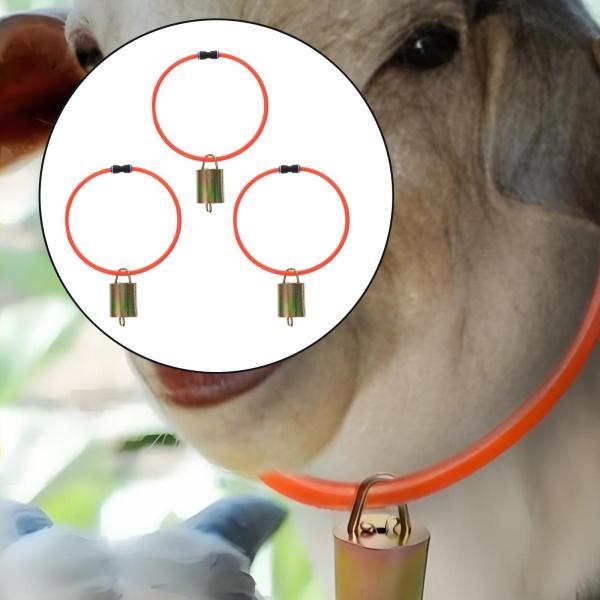 3個入り口・入口 山羊用首飾り 呼びりん付き添い人 物騒がしい羊用首飾り 生き生きしたな山羊用 愛玩動物用 L