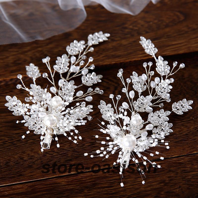 ウエディングヘッドドレス ウェディング ヘアピン ビーズ パール 花嫁 結婚式 披露宴 ブライダル 二次会 前撮り パーティー 演奏会 発表会 シルバー ホワイトウエディングヘッドドレ|正申R