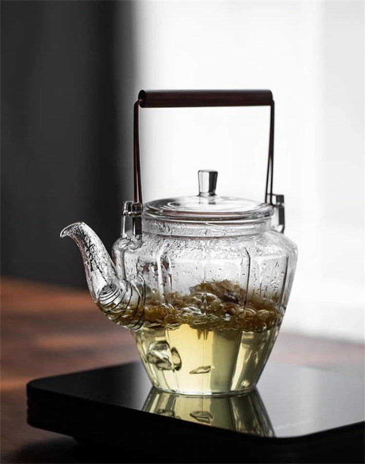 表現スタイル 焼吸い筒 高熱 煮茶器 明かり瀬戸もの炉泡茶ポット 硝子のティーポット 煮ティーポット 泡茶ポット 身寄り用 茶器 ティビームポット 耐熱硝子 茶ポット 今めかしいな