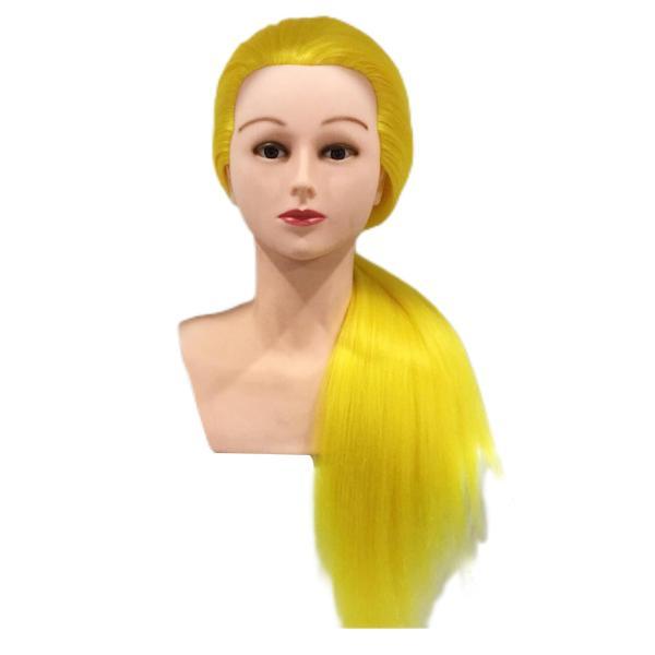 カットブレイドカーリー用21インチヘアトレーニングヘッド理髪マネキン人形頭顱