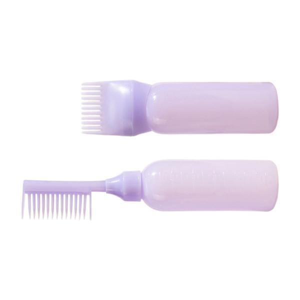 2x ルートコームボトル、ヘアオイルボトル、120ml 目盛り付き添い人、パーマネント物の具、空のスクイーズボトル、瓶毛はらい、ヘアダイボトル軽さ