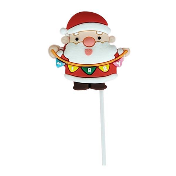メリークリスマス ケーキトッパー ホリデー カラフル パーティー用品 ケーキデコレーション スタイル|正申R