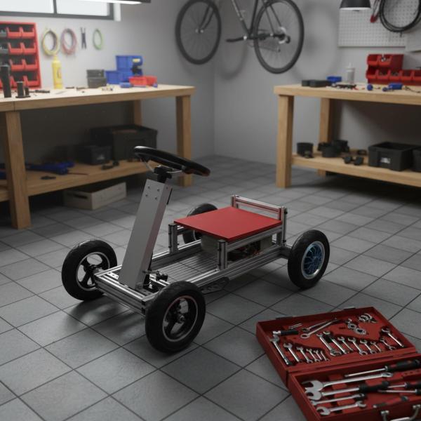 ゴーカートステアリングキット交換用タイロッドエンドステアリングホイールナックル取り付け簡単金属部品シャフトラック|正申R