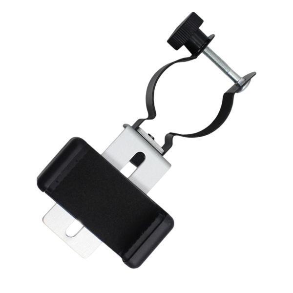 アルミニウム製ユニバーサル望遠鏡電話アダプター双眼鏡用38-50mm接眼レンズスマートフォンホルダー単眼鏡は57-85mm幅の電話に適合しま|正申R