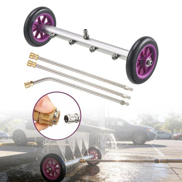 高圧洗浄機 アンダーキャリッジクリーナー 強力スプレー 1500PSI～4000PSI 延長ワンド付き 車レーン洗浄用｜正申R