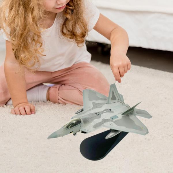 1/100 F22スタンド付きステルスファイターモデル卓上装飾用の現実的な飛行機コレクション多機能頑丈｜正申R 8,997円