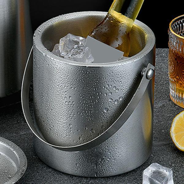 冷えたビールシャンパン3Lのために絶縁されたステンレス鋼の氷のバケツの二重壁|正申R