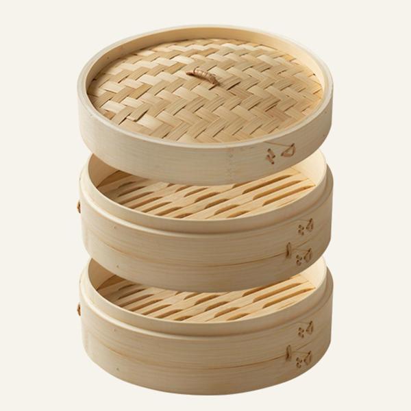 せいろ蒸し器 バスケット蒸し器 布野菜蒸し器 点心包鶏用 直径27cm 2段|正申R
