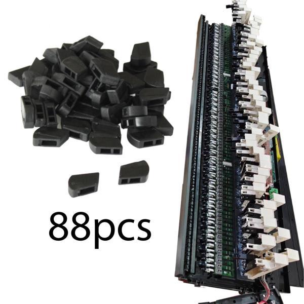 88 個セット 交換用ゴムキャップ、ピアノアクセサリーメンテナンス頑丈取り付け簡単修理軽量交換|正申R