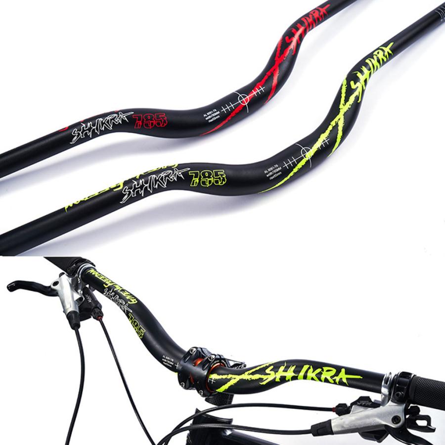 マウンテンバイク自転車エクストラロングハンドルバー31.8mm 785mmライザーバーに適用MTBダウンヒルサイクリングレーシング-色を選択|正申R