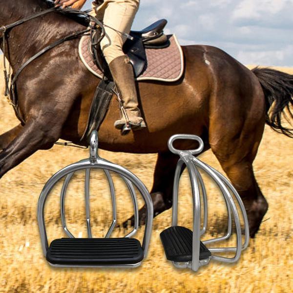 安全乗馬アクセサリー12 x 3.3cmのための2x乗馬鐙馬術ツール|正申R