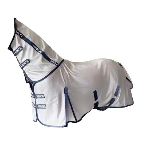 馬用フライシート 馬服 馬の保護 放牧ケア ネックカバー付き 背面長125cm|正申R