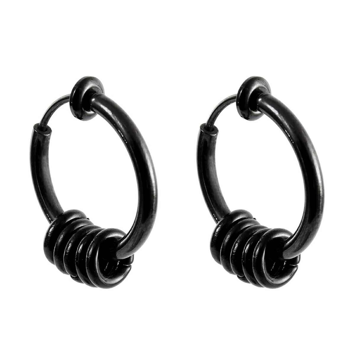 楽天市場 スーパーセール フェイクピアス 5連リング 両耳セット イヤリング メンズ レディース ノンホールピアス イヤーカフ シルバー ブラック イヤカフ ノンホール ステンレス 人気 かっこいい かわいい おしゃれ Seiya International