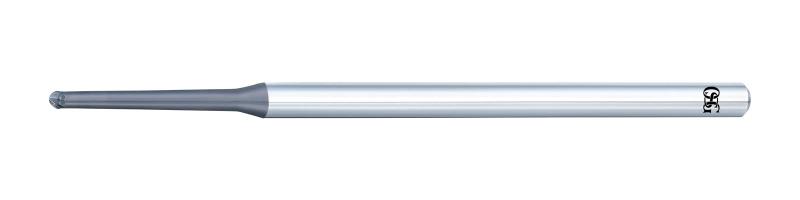 オーエスジー WXLコート2枚刃超硬ペンシルネックボールエンドミル 外径1.5mm 全長60mm 刃長0.95mm シャンク径4mm WXL-PC-EBD R0.75×1.5°×25(3170234)