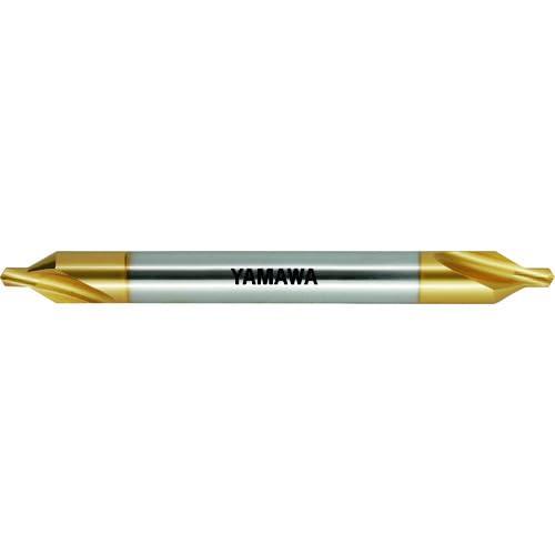 ヤマワ ロングシャンクコーティング弱ねじれ溝A形60° センタ穴ドリル CD-SL V L100 2X60°X6 CD-SL-V-100-2X60X6|SEIYUショップ