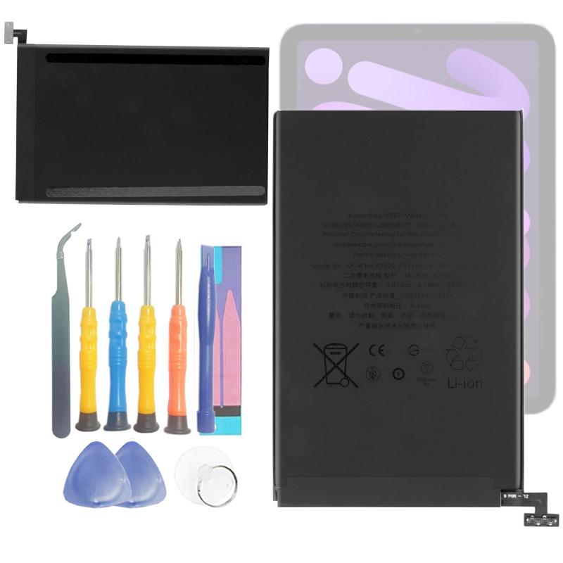 Aousavo A2522 交換用電池x1個 iPad mini6互換バッテリー第6世代 互換 A2522 電池パック PSE認証 適用 A2567/A2568/A2569 交換用バッテリ +専門工具