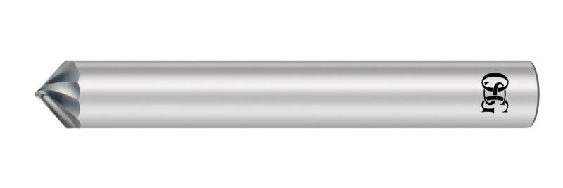 オーエスジー 銅・アルミ・面取り用2枚刃超硬スパイラルロングシャンク 外径4mm 全長50mm 刃長1.6mm シャンク径4mm CA-SCC 0.8×45゜×4(8501284)