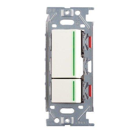 神保電器/NKW3路お引き回し照明ランプ付き添い人取り替えっこ仕掛ける ダブル ピュアホワイト(PW) NKW02009 家電-その他