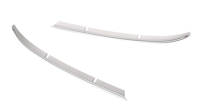 ハリアー 80系 エンブレム 下 ガーニッシュ フロントグリル カバー 2PCS ステンレス製 メッキ パーツ AVEST 外装パーツ アクセサリー ハリアー80 80ハリアー HARRIER 80