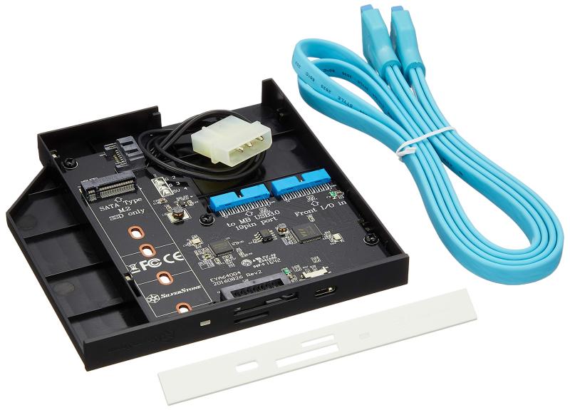 SilverStone 12.7粍か細い光学運転→1基USB 3.0 Type-C、Micro SD/SD歌留多愛読者うつり変わり運転ベイ SST-FPS01-C