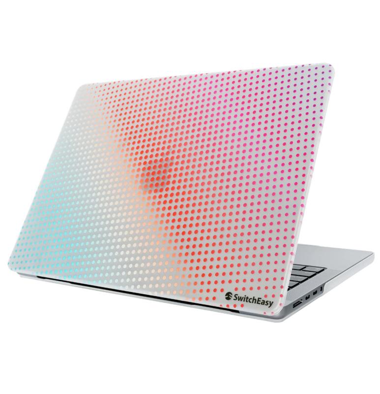 【SwitchEasy】 MacBook Pro 16 (2021 / 2023) 対応 ケース カバー 薄型 ドット 柄 保護 ハードケース 排熱口/滑り止め 付 おしゃれ スリム 保護ケース 傷防止 ケースカバー [ Apple MacBookPro