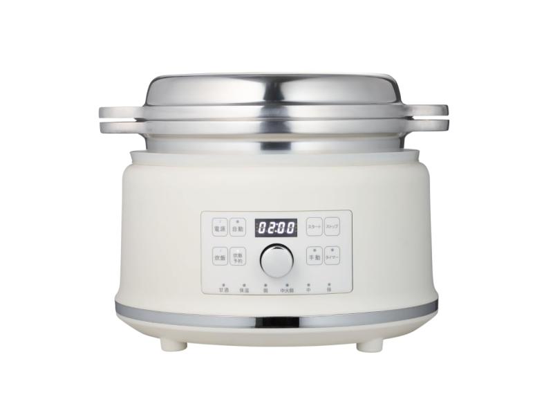 AL COLLE（アルコレ） 無水調理電気鍋 ハルクック 容量2.4L 自動モード 手動モード ほったらかし 無水 炊飯 レシピ付き 卓上鍋 アルミ鋳物