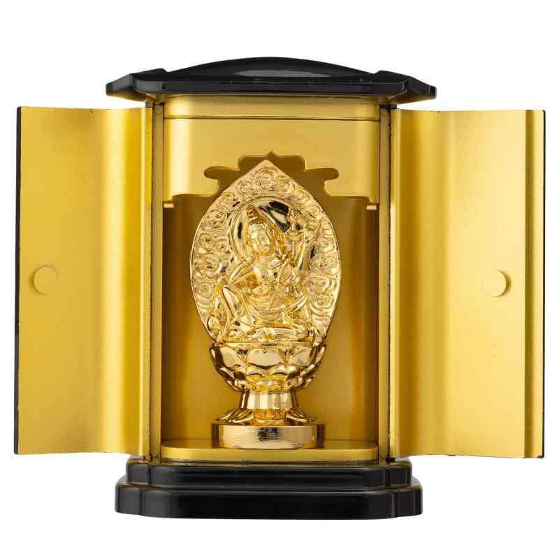 仏像 如意輪観音菩薩(純金メッキ) パソコン厨子入り口・入口＿『天台宗・真言宗・臨済宗』 陵丘銅器 (にょいりんかんのんぼさつpcZ