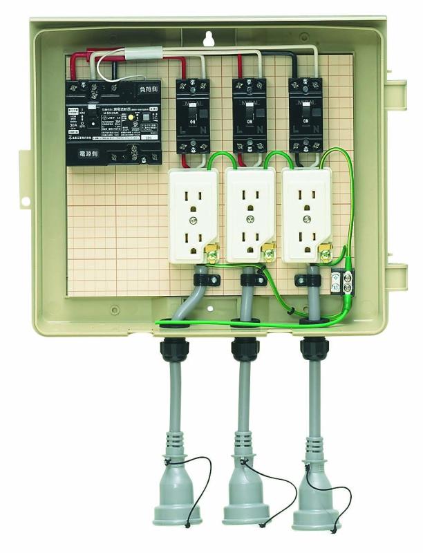 未来工業 野天ワット数用推しはかるボックス席 短絡しゃ断器・分かれ出るブレーカ・コンセント内蔵 30mA 1個必要経費 3-33CB 家電-その他