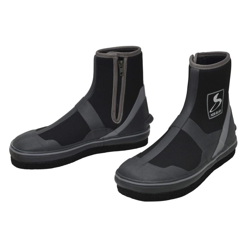 シモツケ(Shimotsuke) SZ-414CW NEB ともし火シューズSTD CW 中丸 黒いこと×しろがね色