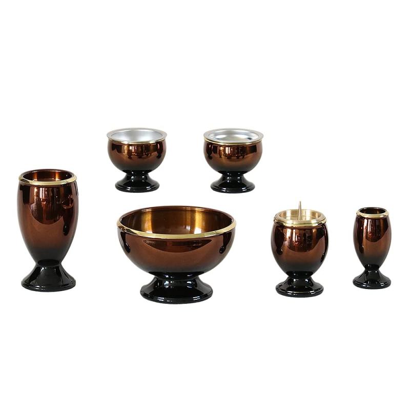 モダン仏具「流星」 6具足 3.0寸 真鍮製 六具足｜SEIYUショップ 14,970円