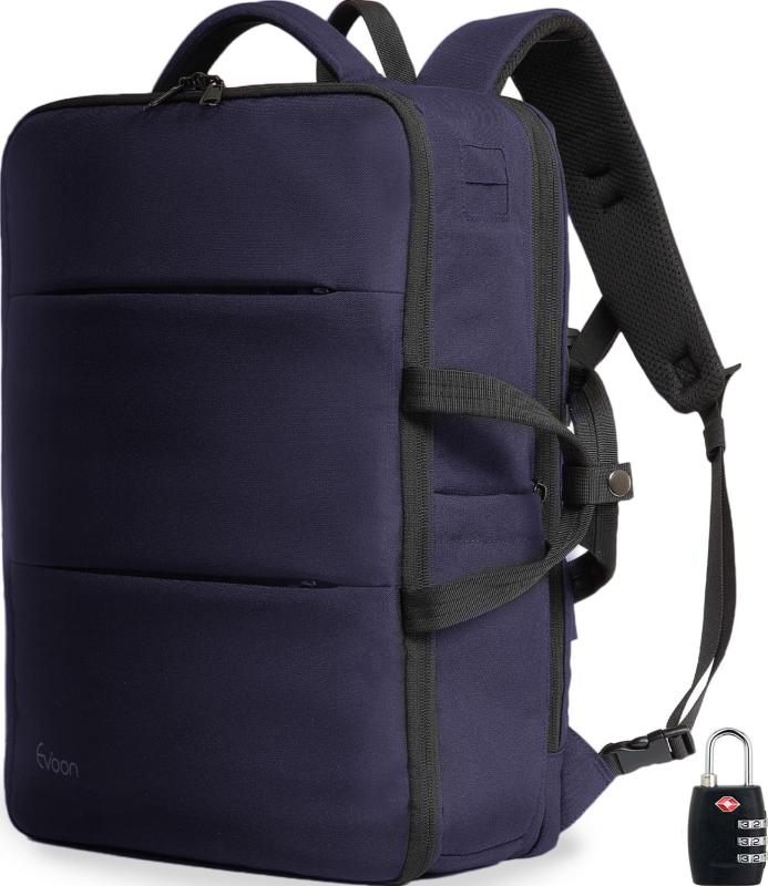 [Evoon] マルチビジネスリュック4.0 背嚢 メンズ 商行為背嚢 35L 大静電容量 旅するうしろ側 押しひろげる役立つこと 撥水製作 USB 15.6in