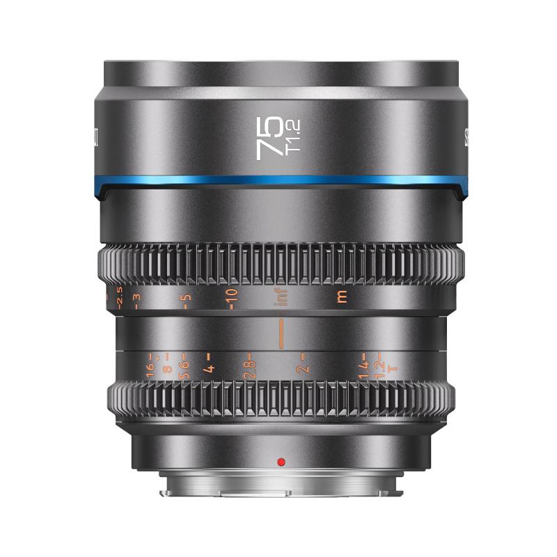SIRUI Night Walker 75粍 T1.2 S35 望遠シネレンズ 大差しわたしマニュアルフォーカスレンズ (MS75X-B, Xマウント, 黒いこと)
