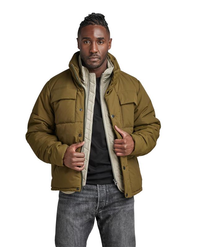 [ジースターロゥ] ジャケット アウター 中綿 パデッド メンズ レギュラーフィット FOUNDATION PADDED JACKET