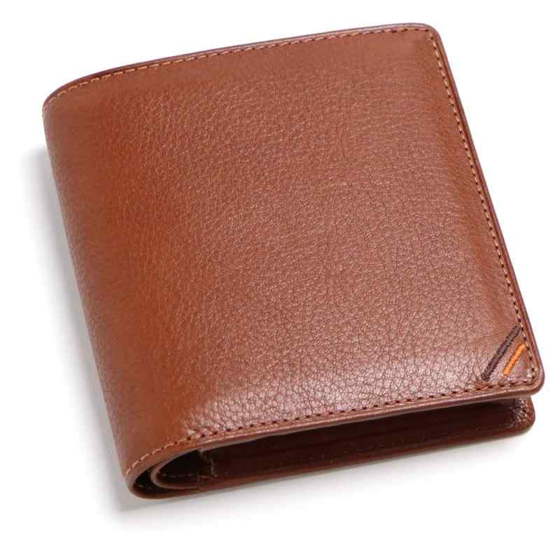 [革職人 LEATHER FACTORY] 革職人 Dualline (デュアルライン) 財布 メンズ 二つ折り 本革 栃木レザー ボックス 小銭入れ付き 二つ折り財布