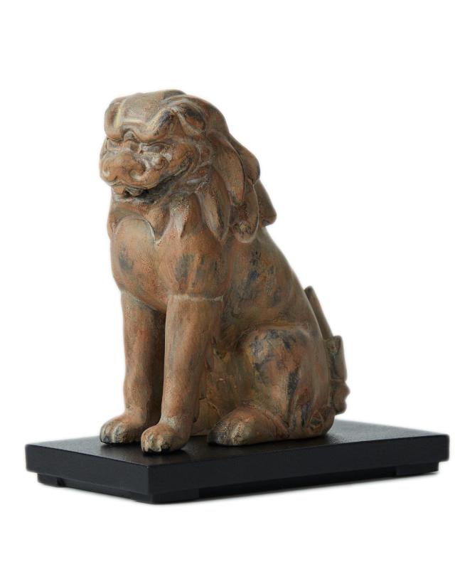 イスムTanaCOCORO[掌] WOOD 百獣の王（木製：桧）＿木彫り 仏像 図形 国宝 狛犬 イSム(しし)tw3536