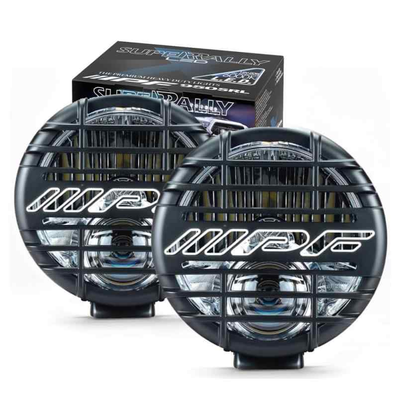 IPF フォグランプ LED 丸形 直径163mm 1100lm(110,000cd) 6000K ホワイト 12V用 2個入 ハイブリット配光(ドライビング&スポット) S-950SRL