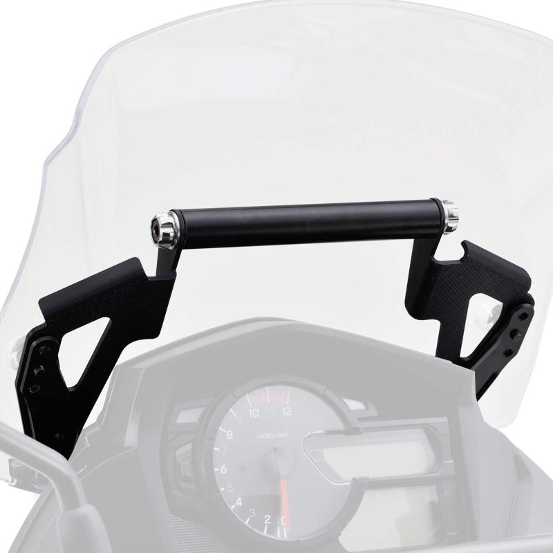 デイトナ バイク用 スクリーンクランプバー Vストローム スクリーンマウントバーホルダー アッシュシルバー