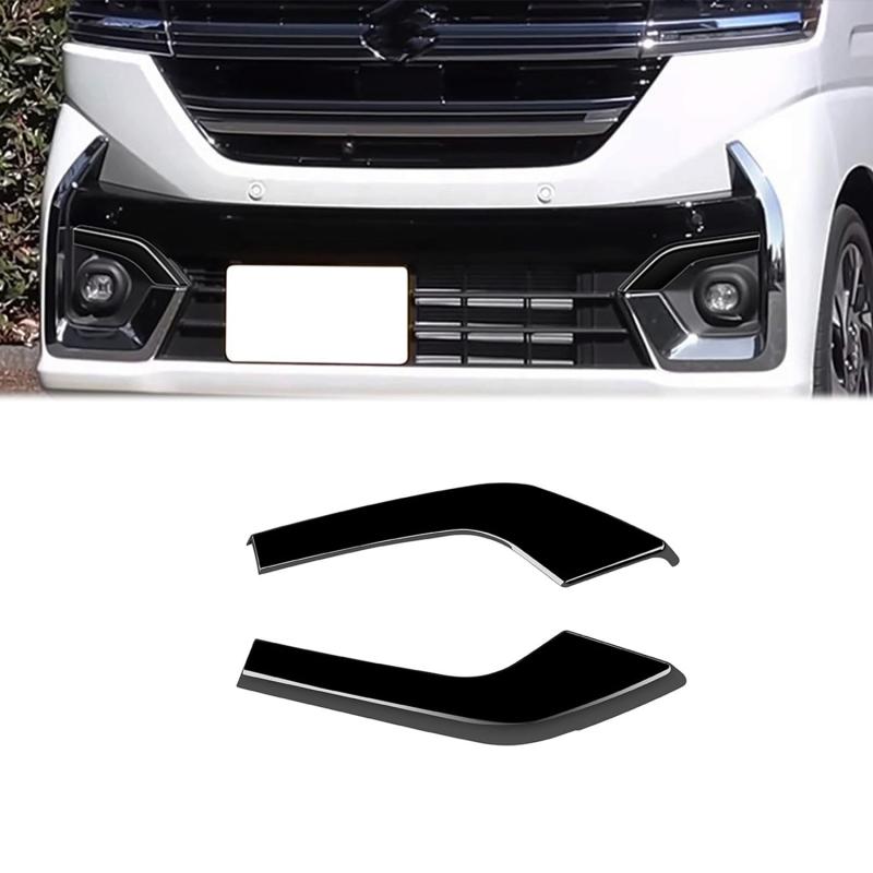 Hyorabyn スズキ 新型 スペーシア/スペーシアカスタム MK54S MK94S 令和5年11月～ に適合フロントフォグランプ 装飾カバーフロントフォグライト耐久性強い アクセサリー オプション車種専用設計