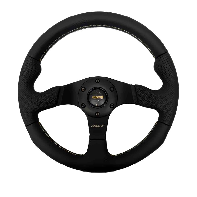 MOMO モモ ステアリング RACE NOTO BLACK/GOLD レース ノト ブラック/ゴールド 320mm AL01