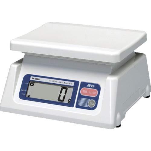 A&D 取引証明用 デジタルはかり SK-2000iひょう量:2000g 最小表示:2g(使用範囲:40g~2000g) 皿寸法:230(W)*190(D)mm 検定付