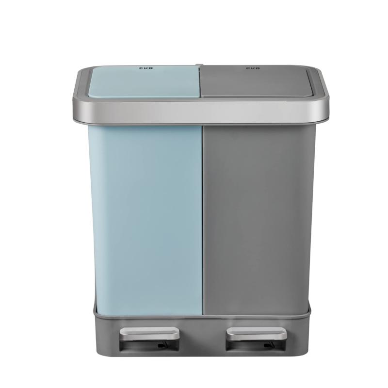 EKO ゴミ箱 ペダル式 ハナ リサイクラー Duo ステップビン 10L+10L ふた付き インナーボックス無し