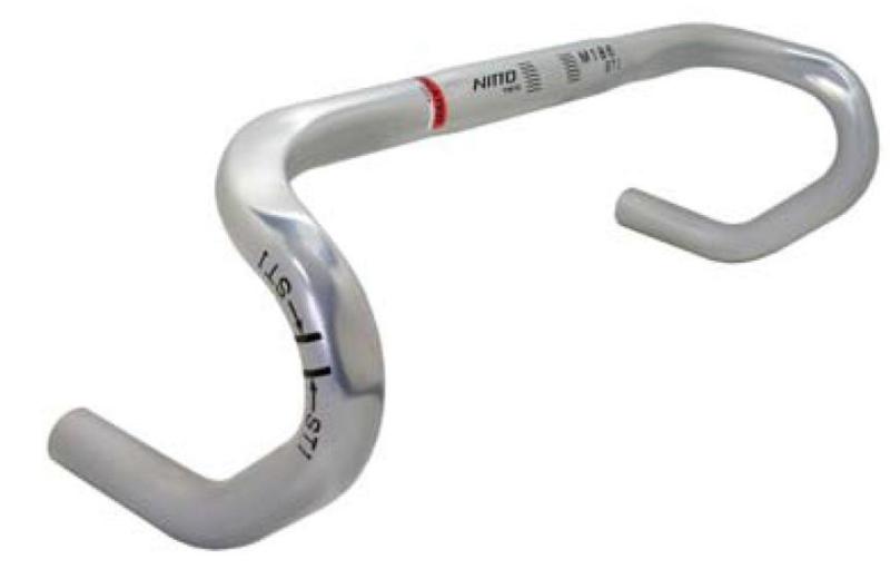 NITTO(日東) ドロップハンドル M186STI φ26.0 400 シルバー M186STI-400