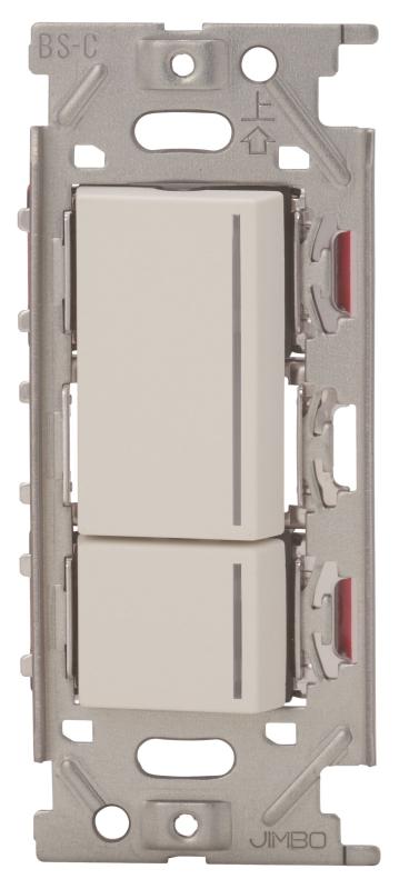 神保電器/NKW3路ガイド・チェックランプ付きスイッチセット ダブル ピュアホワイト(PW) NKW02863｜SEIYUショップ