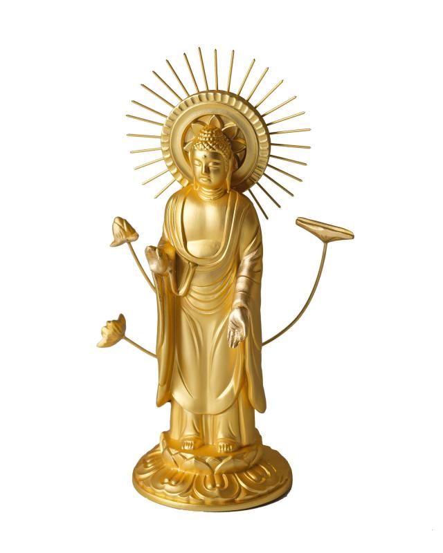 楽天市場】極小仏像 阿弥陀如来 銅造鍍金仕上げ（金銅仏