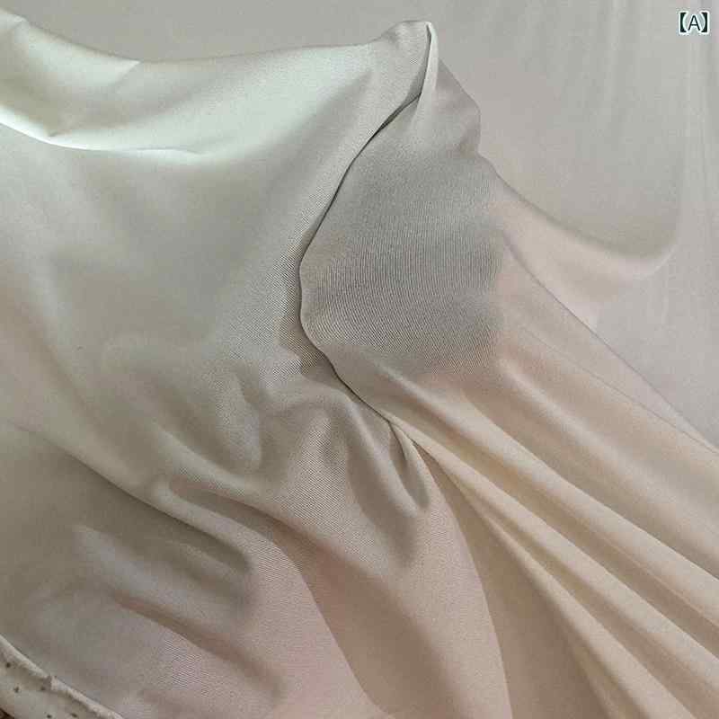 綿 生地 柔らかい 質感の 四 面 ストレッチ ナイロンスパンデックス メッシュ 生地 ファッション ダンス 衣装 ステージ 写真 小道具 生地
